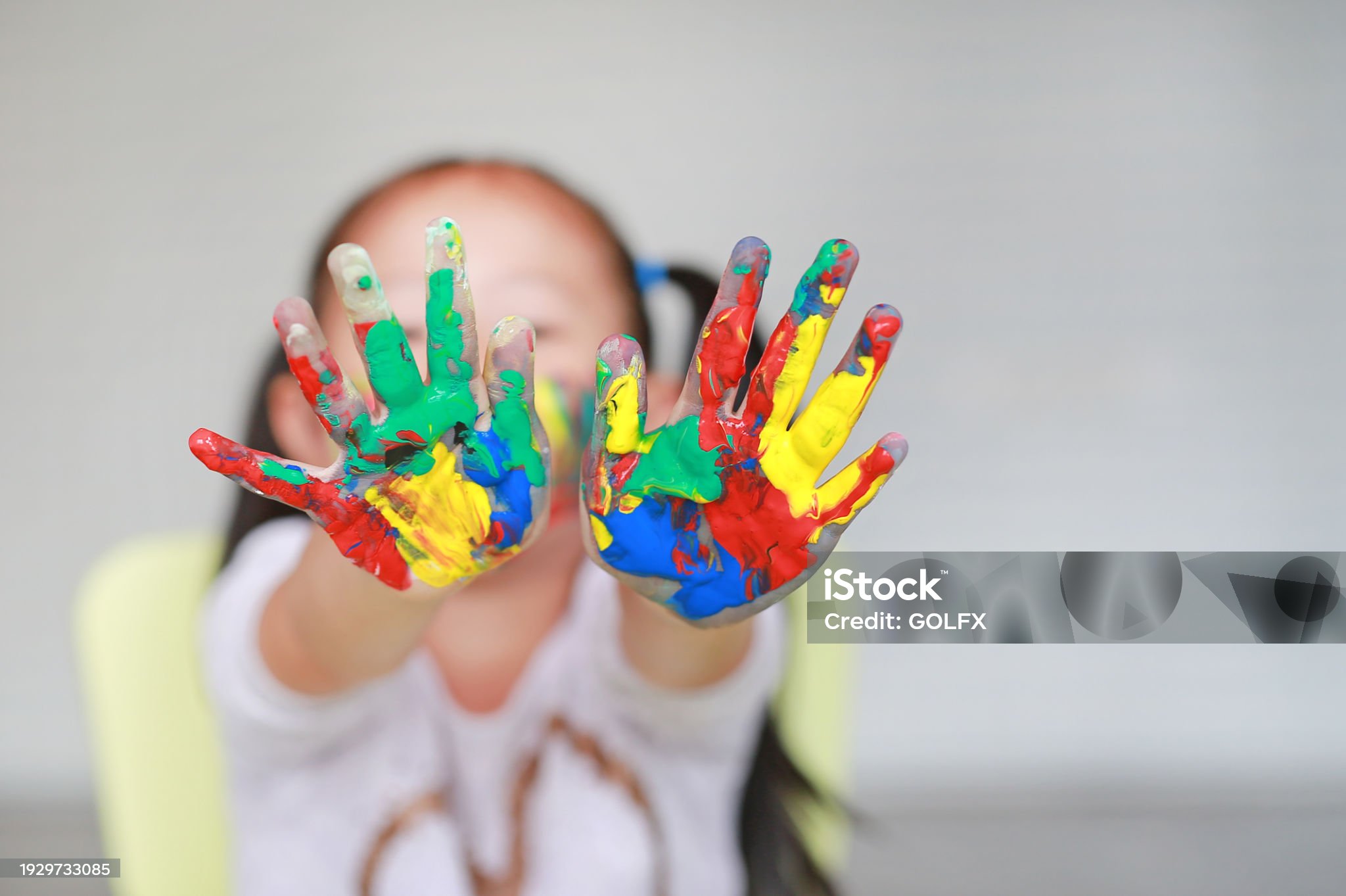 Child painting